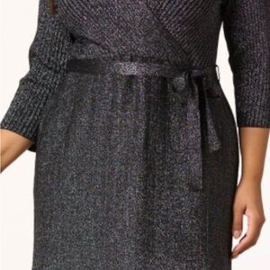 Cato Black Dress with Silver Accents NWT 16/18W